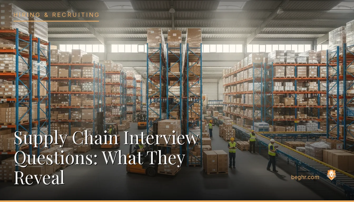 A logistics warehouse with staff and forklifts managing inventory